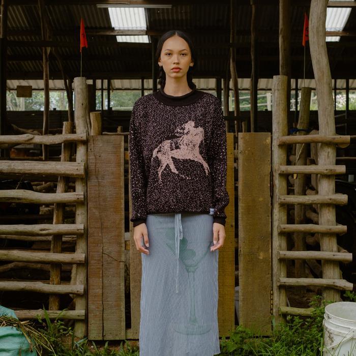 Pattero - Sweater Knit Wanita & Pria Jockey'S Joy - Black Terlaris