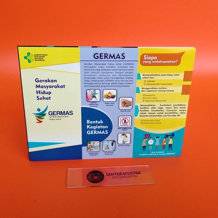 Leaflet / Brosur - Gerakan Masuarakat Hidup Sehat (GERMAS).