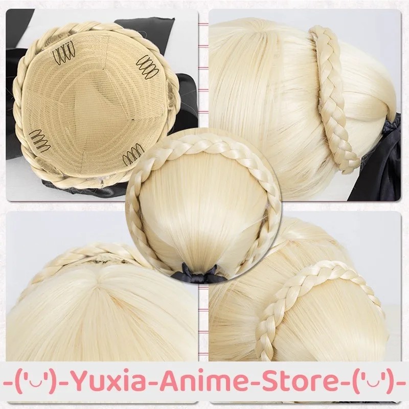 FATE STAY NIGHT BLACK SABER ALTER COSPLAY WIG AND CAP ANIME ROLEPLAY WIGS PARTY COSTUME PROP