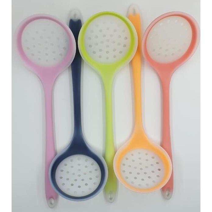 Saringan Spatula Silikon 31Cm Skimmer Ladle Sutil Silicone Tahan Panas