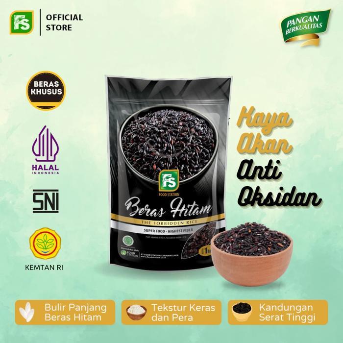Food Station Fs - Beras Hitam 1 Kg Pasti Ori