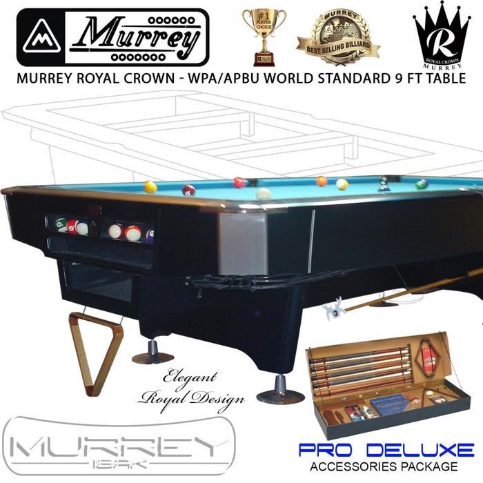 DISKON Murrey Royal Crown 9 ft Pool Table - Meja Biliard Biliar 9 feet READY STOCK