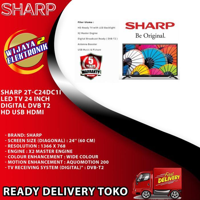 SHARP 2T-C24DC1i LED TV 24 Inch Digital DVB T2 HD USB HDMI