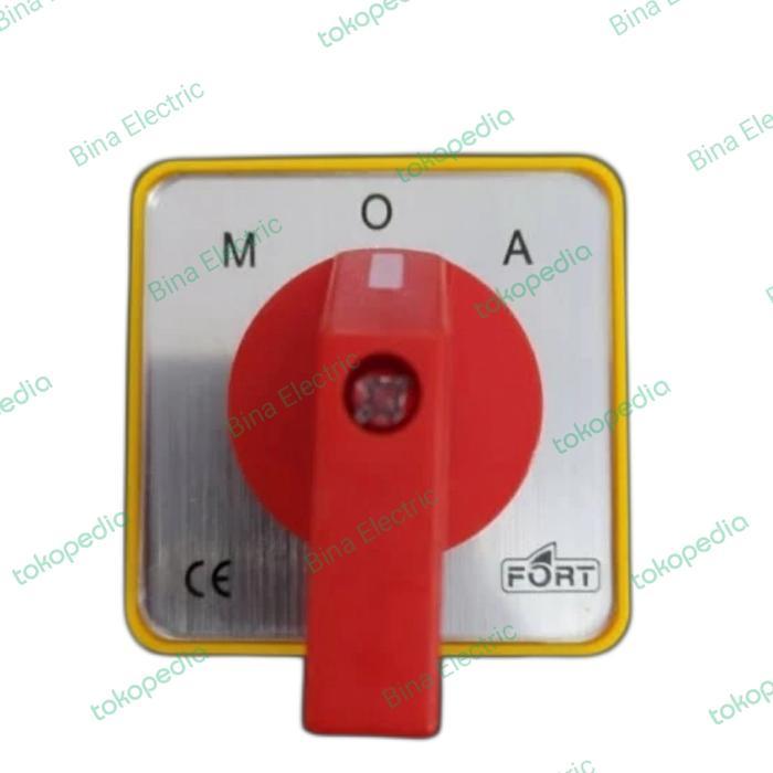 Selector MOA 3 Pole / Selector Manual Off Auto 3 Posisi Rotary Switch