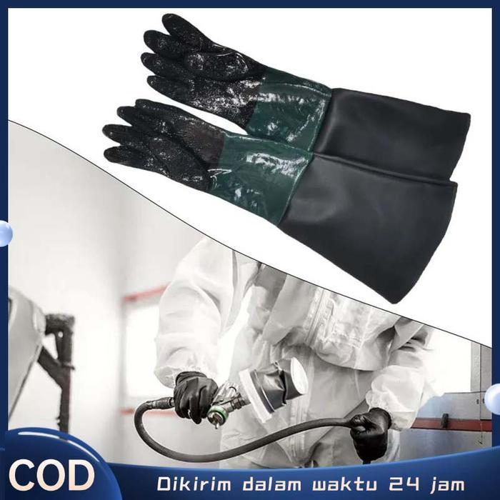 65Cm Sarung Tangan Sandblasting Sarung Tangan Blasting Sarung Tangan Sandblast Gloves Sandblasting