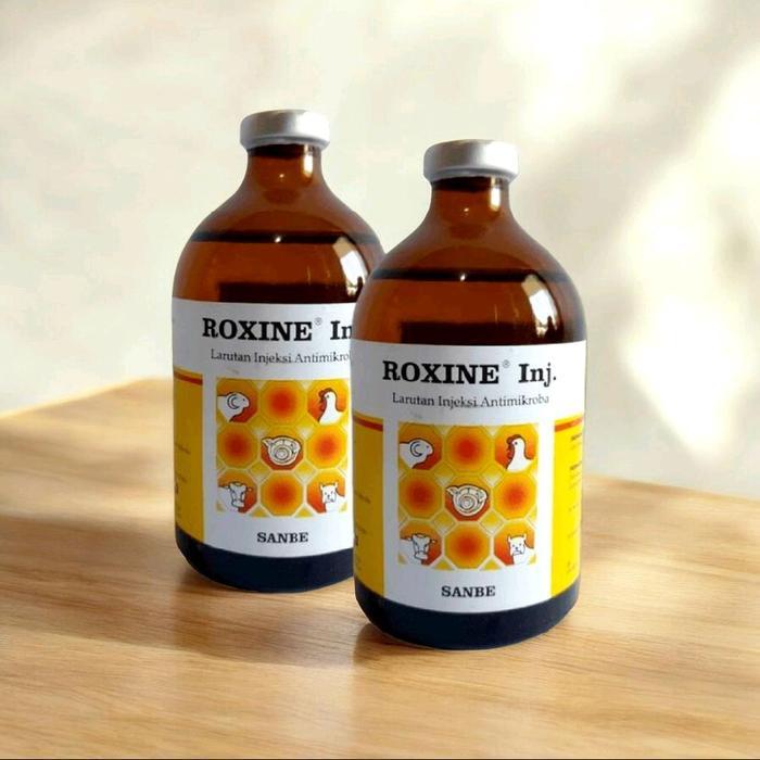 ROXINE Inj Sanbe Antibiotik Untuk Hewan 50ml readyyy