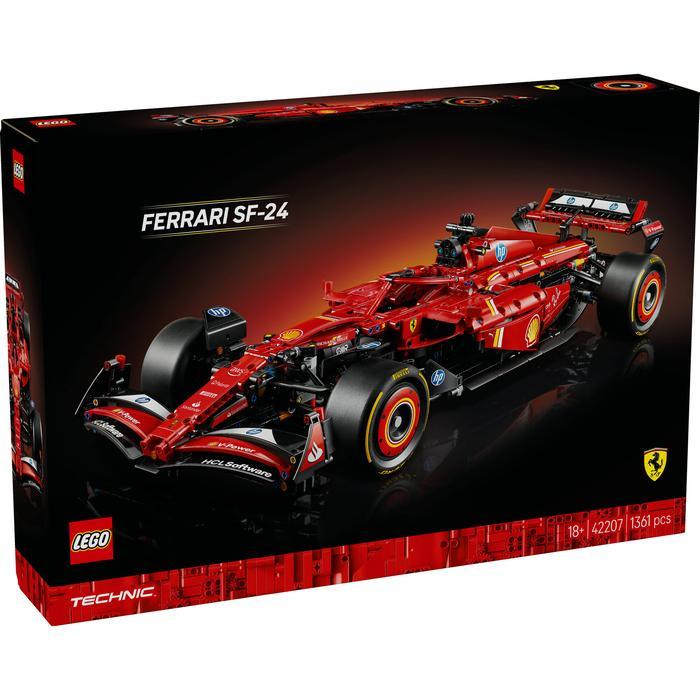 Lego Technic 42207 Ferrari Sf-24 F1 Car (1,361 Pieces) Mainan Susunan Balok (18 Tahun+) Tbk