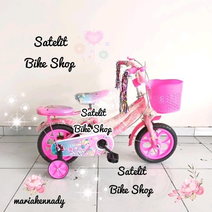 Sepeda Anak Cewek Ukuran 12 Centrum Ban Eva Ban Busa Ban Mati Ban Tidak Bisa Pompa Sepeda Anak