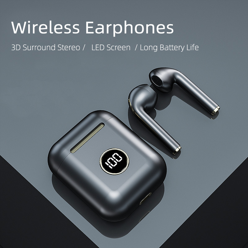 Garyway Portable X1 J18 TWS New design V5.2 wireless earbuds LCD battery display earphone for sporti