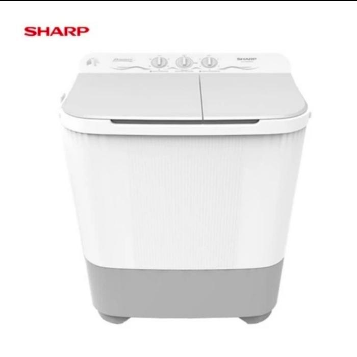 MESIN CUCI SHARP 2TABUNG 7KG PURE MAGIC EST70MW