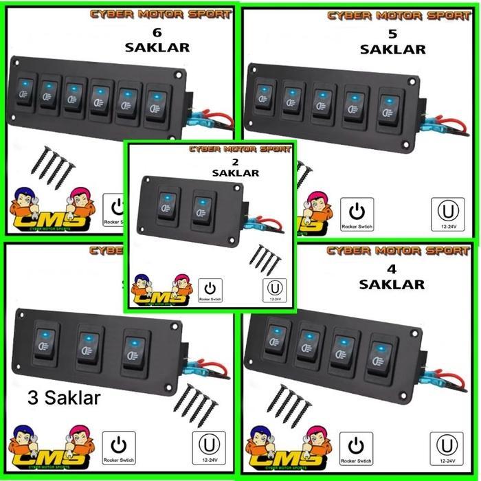 Saklar mobil 12v 24v switch on off universal. switch speaker musik . saklar power mobil bus truk