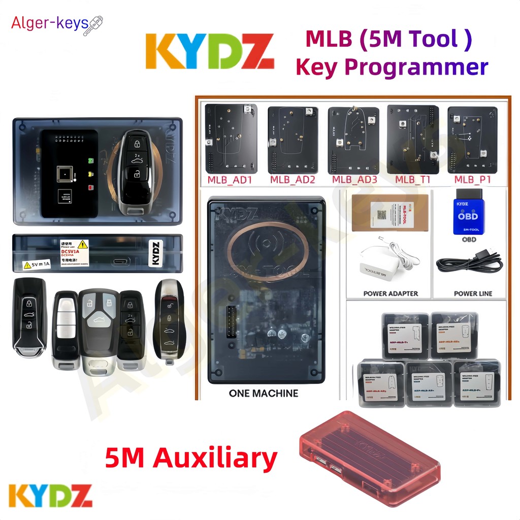 Alger-keys KYDZ 5M Programmer 5M Auxiliary For MLB Smart Key 2024 Calculate Generate Dealer Key Chip