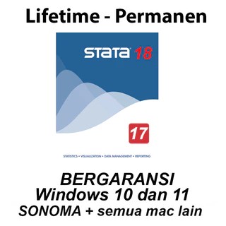 STATA 17 MP dan 16 SE Lifetime PERMANEN GARANSI WORK