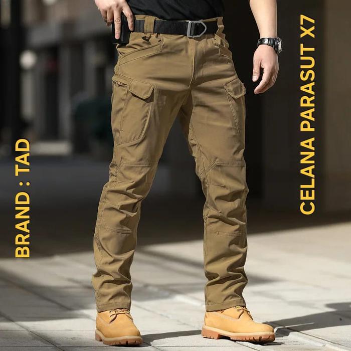 Jual celana tactical tad parasut x7 coklat