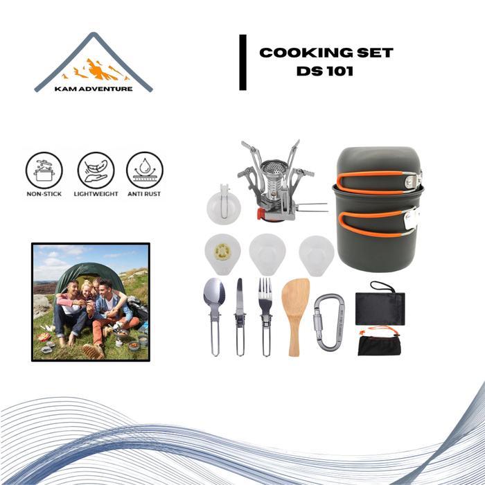 cooking set camping naturehike - alat masak set lengkap - nesting set