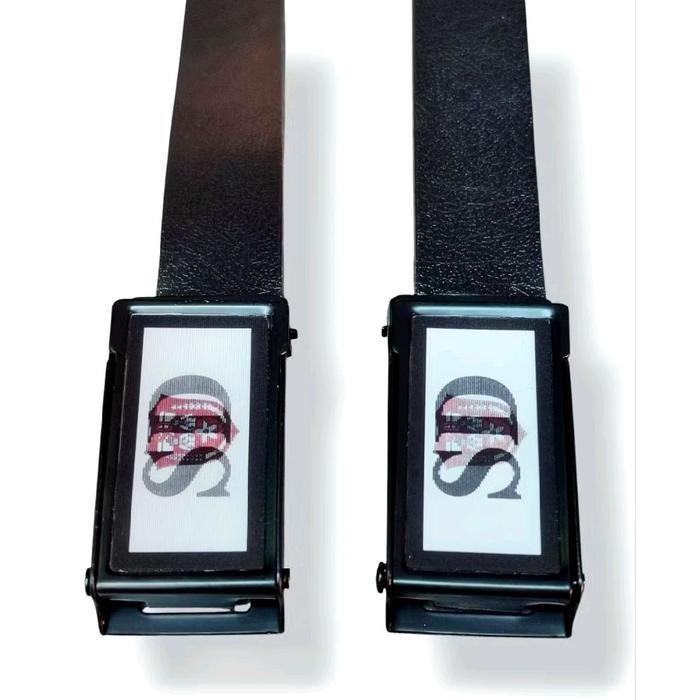 Sabuk SD Bahan Kalep Tebal Kepala Besi Hologram Sabuk SD Putra Dan Putri