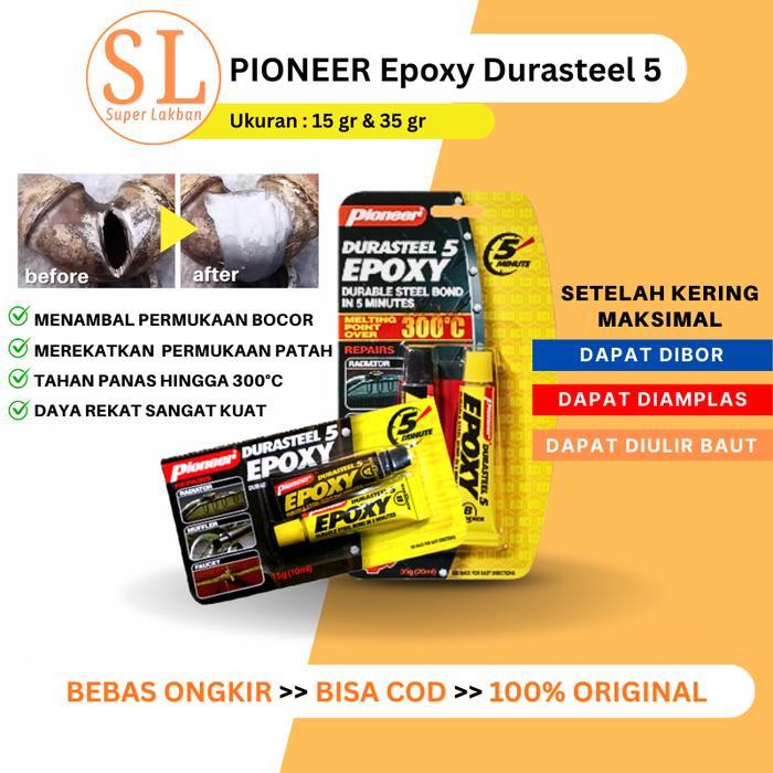 Lem Mesin Tahan Panas 300C Durasteel Epoxy Lem Knalpot Radiator Besi