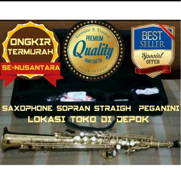 Saxophone Sopran Straigh Peganini gold series original Best Product