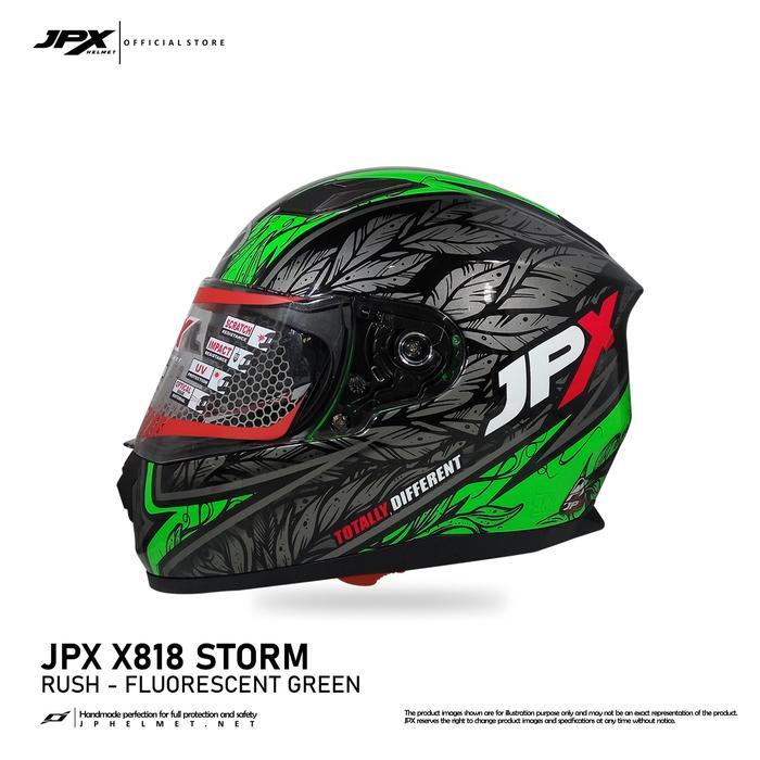 Helm Jpx Full Face Storm X818 Rush