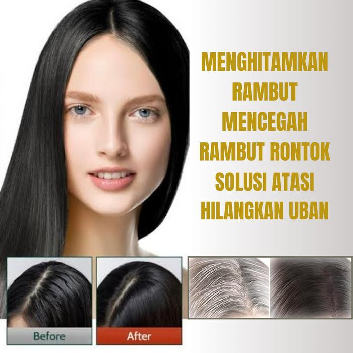 Sampoo Black Herbal Natural Anti-Uban Penghilang Uban - Conditioner, Shampoo
