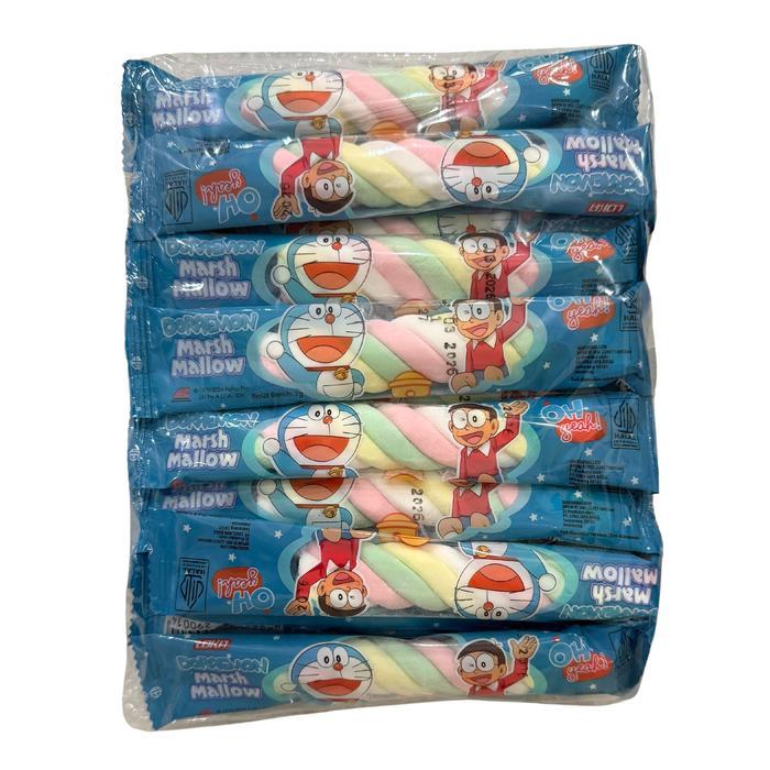 Marshmallow Kepang Doraemon Isi 20Pcs Twist Marshmallow