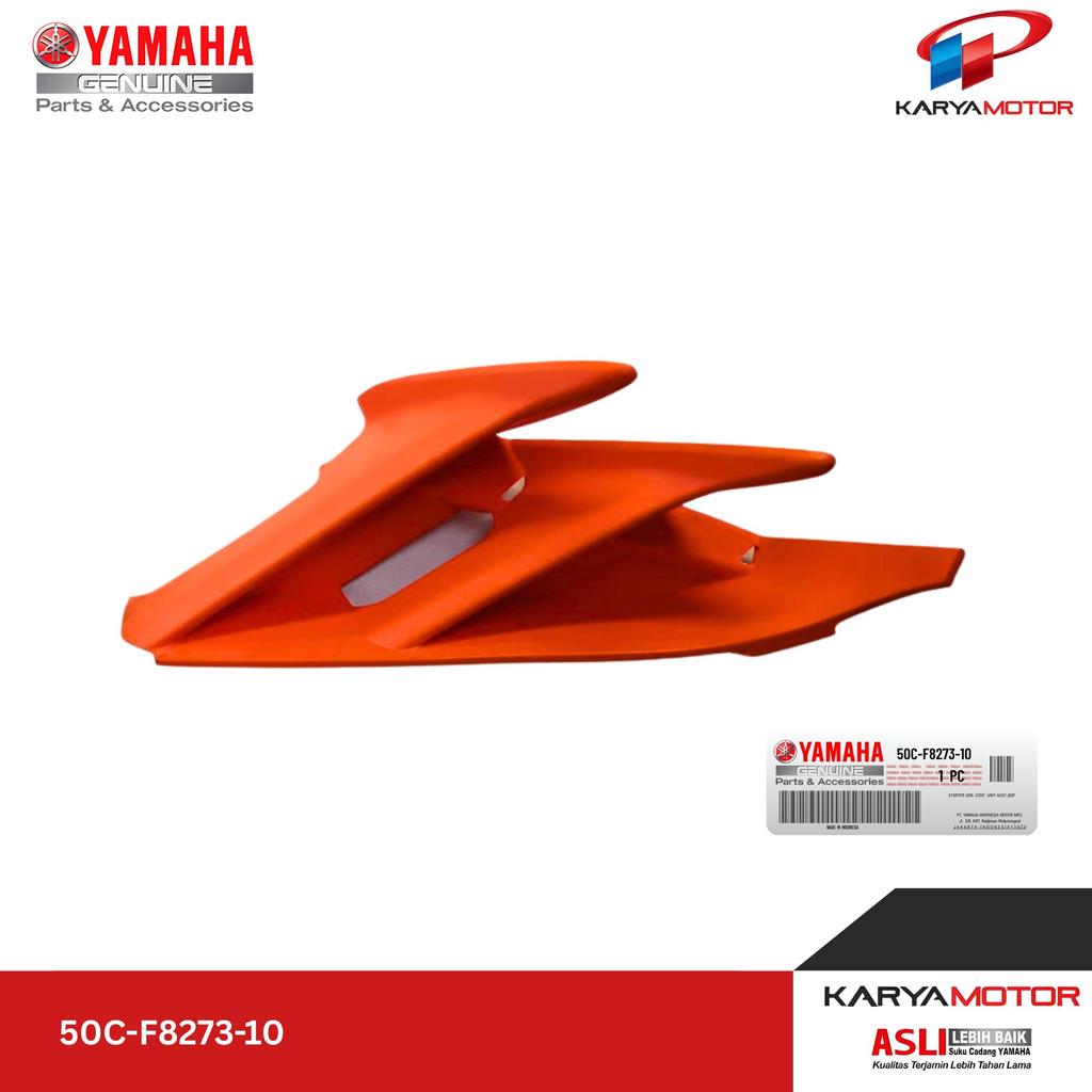 Fin Cover Sirip Sayap Kiri Oren FIN 1 (VYRS4) 55S3 Yamaha Jupiter MX New - 50C-F8273-10 Original YGP
