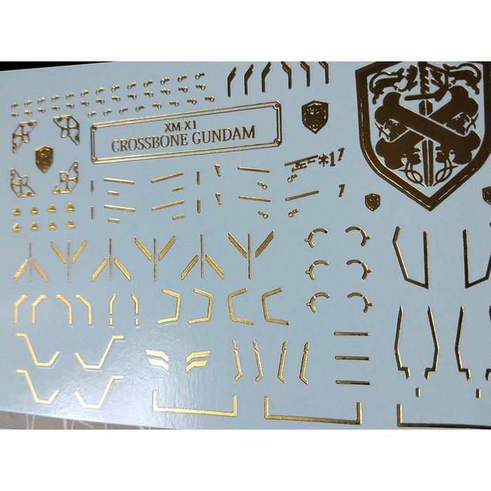 RG CROSSBONE GUNDAM X1 BRONZING WATER DECAL FLAMING SNOW DECAL