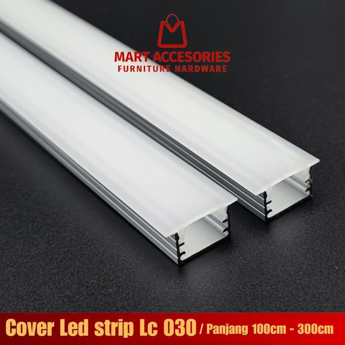 RULAM 030 ALUMINIUM COVER LED STRIP / KAP COVER LED STRIP HOUSING Lampu