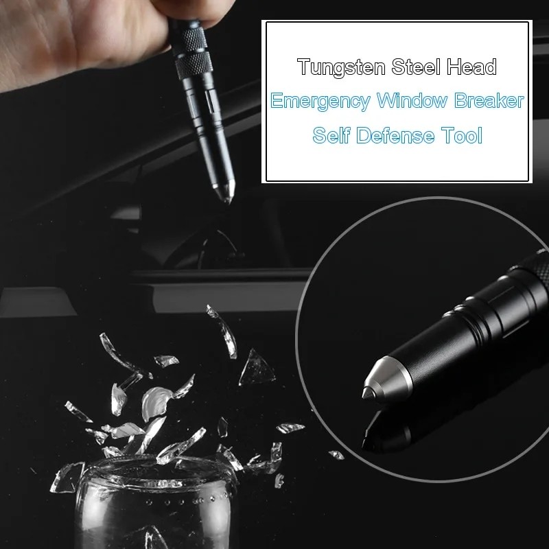 Portable Multifunctional Tactical Pen 4-In-1 Outdoor Defense Tactical Anti Skid Ballpoint Pen