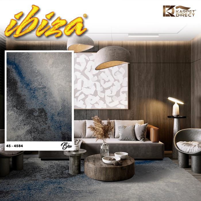 [Karpet Direct] Ibiza Karpet (Biru) 100x150 cm - Kode 45-4584