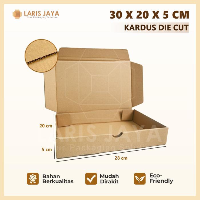 Kardus Diecut / Box Pizza / Aksesoris / Kaos / Dus Packing 30 x 20 x 5