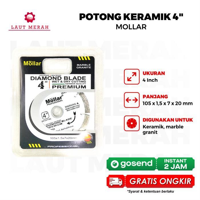 MOLLAR WHITE MATA GERINDA PISAU POTONG KERAMIK GRANIT DIAMOND WHEEL