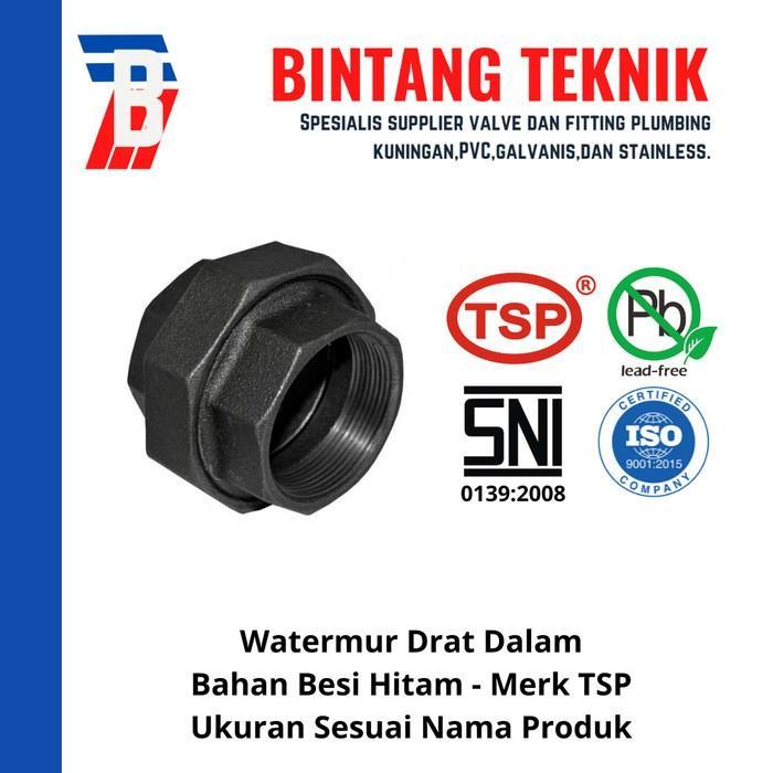 Watermur 1" inch Besi Hitam TSP