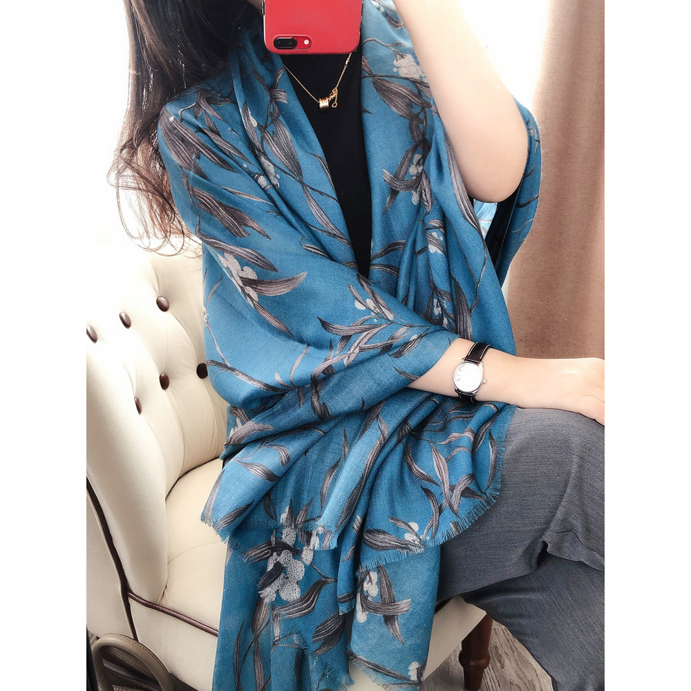 so beautiful Wool scarf scarf female winter high-end finger cashmere long style plus shawl dual-use