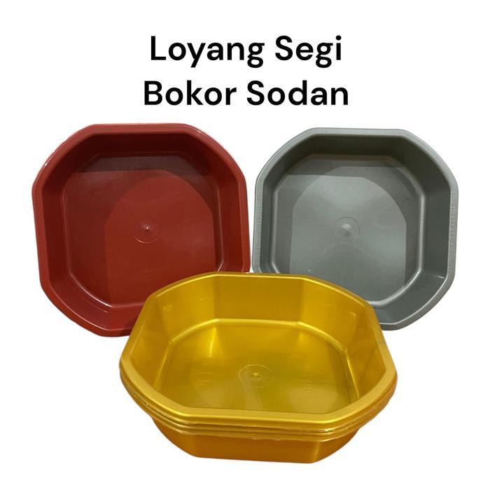 Loyang Serbaguna 1 Lusin 2 Lusin 3 Lusin Bokor Sodan Loyang Segi Plastik Murah Dapur Kitchenware