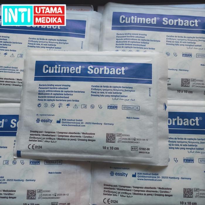 Sedia Cutimed Sorbact 10x10cm BSN/Cutimed Sorbact Dressing Pad 10x10cm BSN