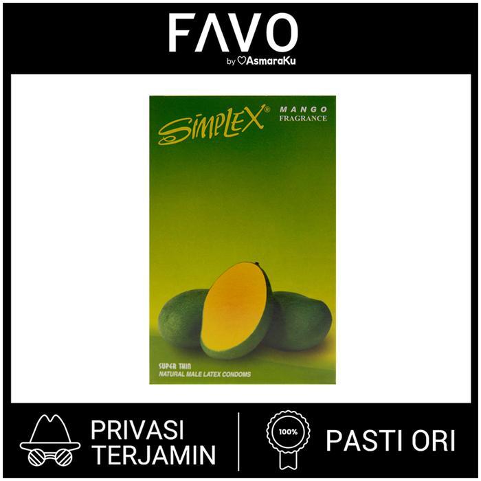 Xoticxquisite Kondom Simplex Fragrance Mango Isi 12 Pcs - Kondom Rasa Mangga