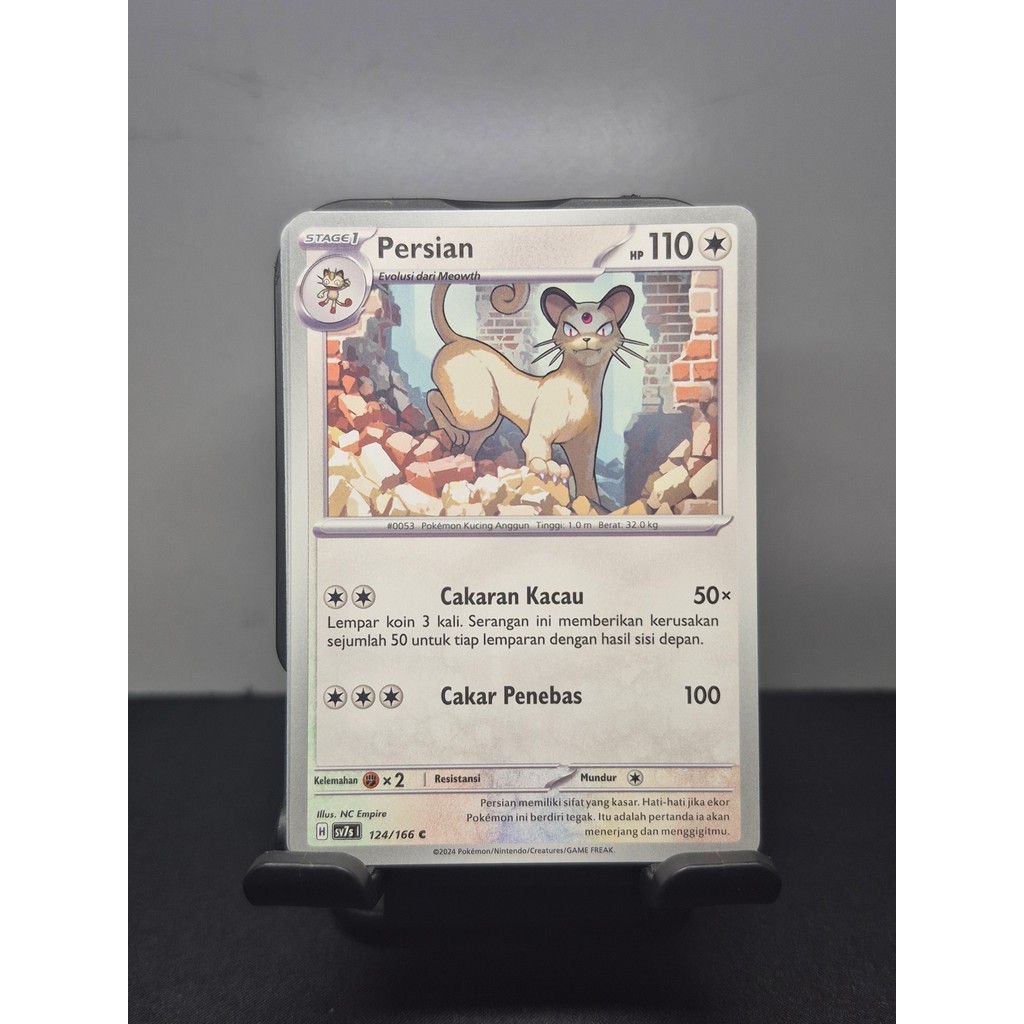 Persian 124/166 R - Pokemon TCG Indonesian