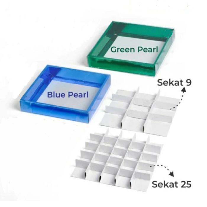 Thebest- Box Sekat 9 Dus Kotak Kue Packaging Brownies Pie Coklat Pra