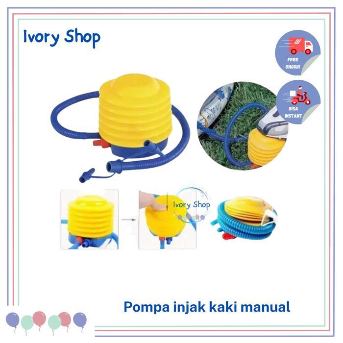 Moondo Pompa injak manual / pompa ban renang injak kaki / pompa balon manual