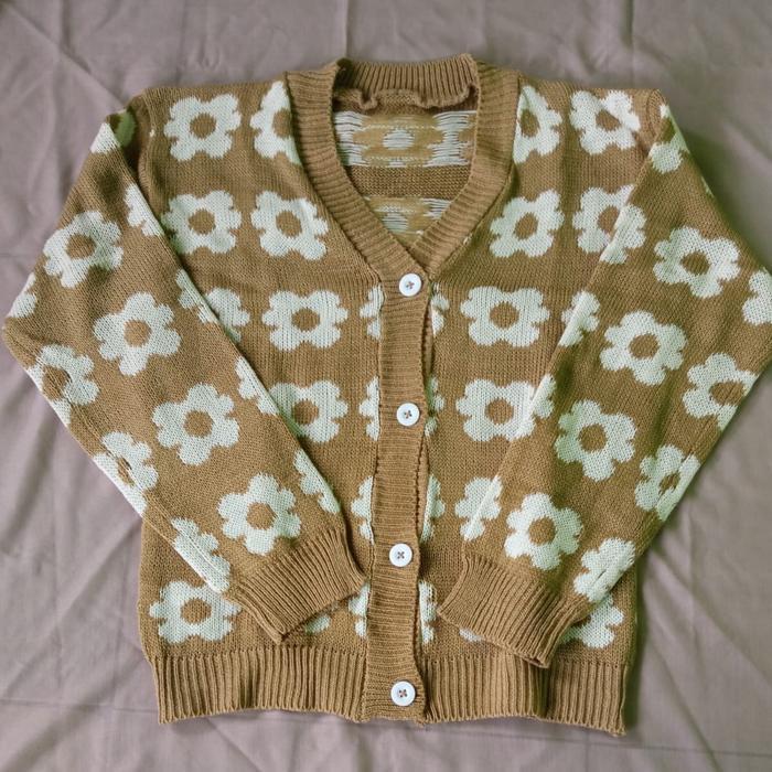 Cardigan Flower Urban P Cadigan Rajut / Karigan Wanita Terbaru 2022 Kekinian/ Style Korea Kardigan
