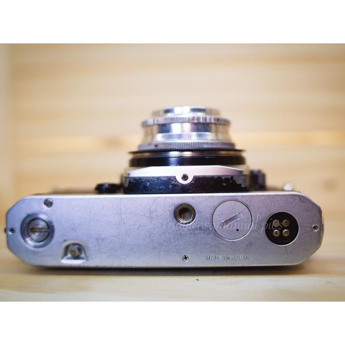 Kamera analog nikon FM2 silver lensa indus 50mm f3.5 rome set