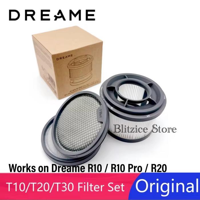 TERLARIS Original Hepa Filter Dreame T10 T20 T30 R10 R20 R10 Pro Filter Set Part Handheld Vacuum
