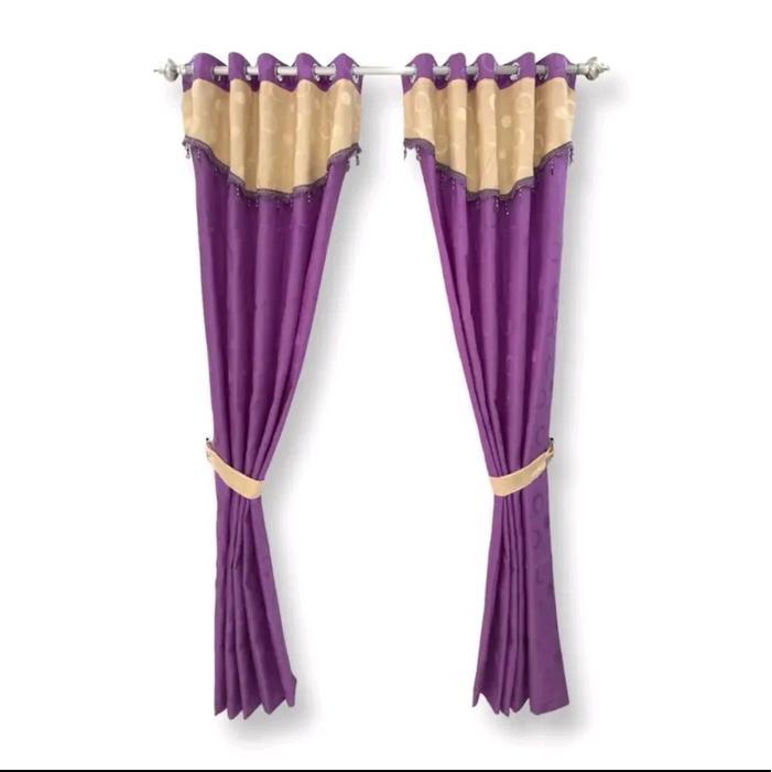 gorden polkadot poni tempel ungu gorden Jendela gorden pintu