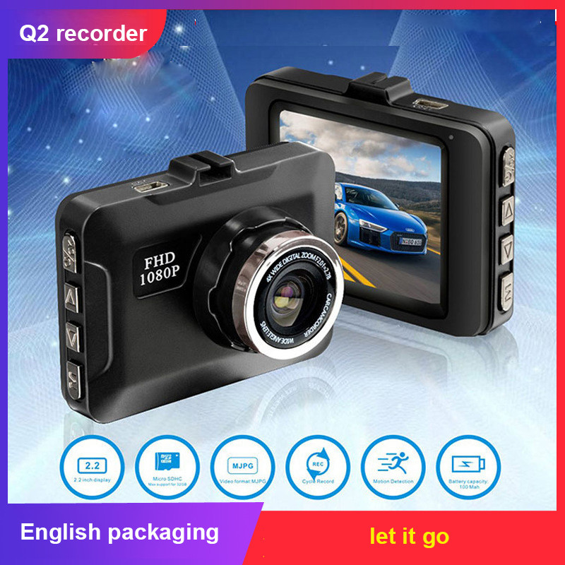 Kamera Dasbor 24 Jam Kotak Hitam di Kamera DVR Mobil Perekam Video Perekaman Siklus Perekam Video Ce