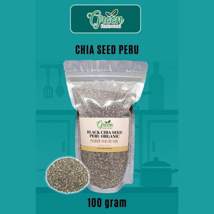 BLACK CHIA SEED 100 GRAM PERU ORGANIC - CHIA SEEDS CHIASEED 100 GR