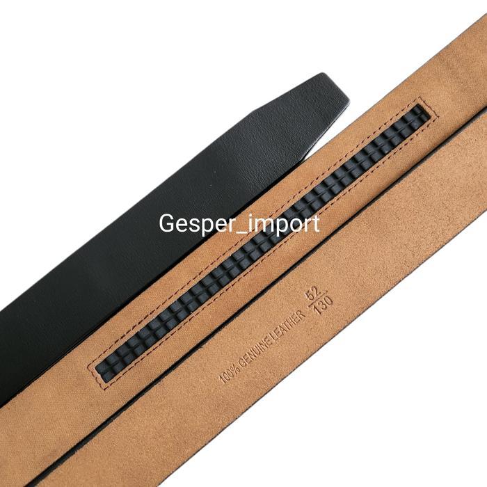 Gesper Pria Ikat Pinggang Pria Tumi Kulit Asli Sapi Sabuk Otomatis Tanpa Lubang