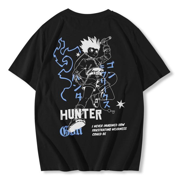 Kaos Oversize Hunter x Hunter Gon Freeces HXH Adventure Zodiac Rock Paper Scissors Yorknew City Otak