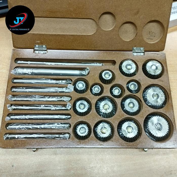 Setting Klep Motor Mobil 18mm 22mm 23mm 24mm 27mm Valve & Seat Cutter Set