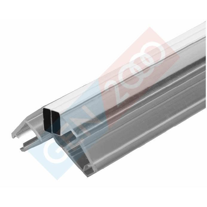 Cuci Gudang Magnetic Glass Clip Seal Pintu Kaca Sliding Klip Seal Magnet Shower